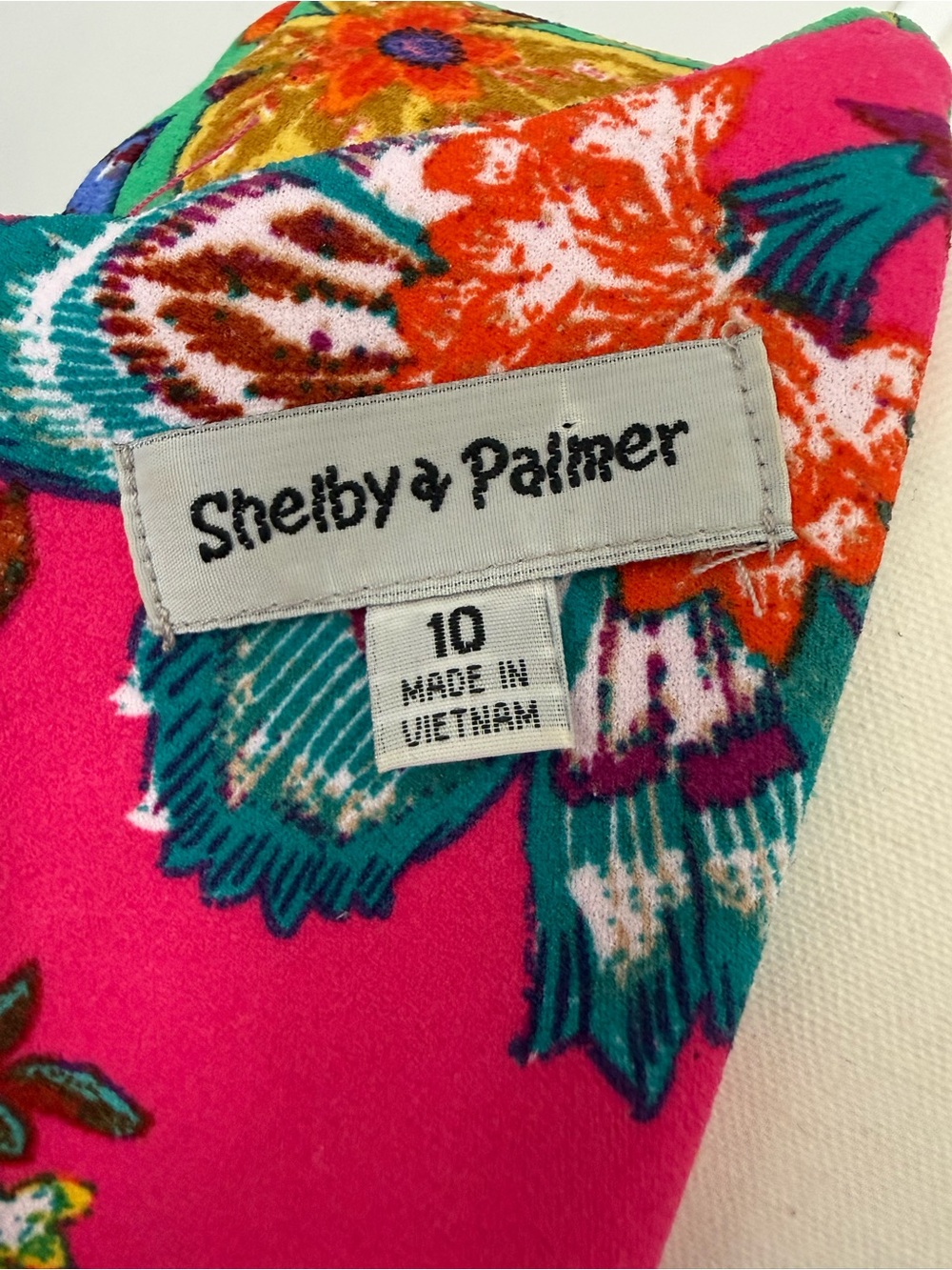 Shelby & Palmer Green Floral Midi Dress with Bell Sleeves - Picture 5 of 5